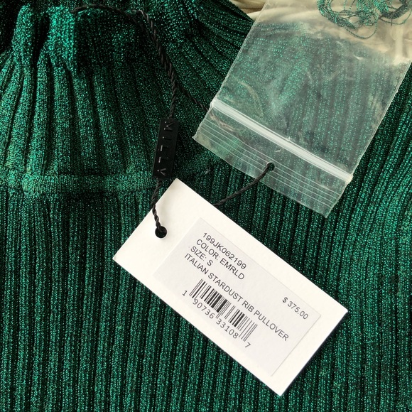 Sweater Italian Stardust Rib Pullover Milly S MUST GO BEFORE SEPTEMBER - Picture 10 of 11